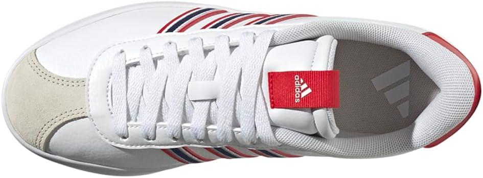 image:imageadidas Womens VL Court 30 SneakerWhiteTeam Navy BlueBetter Scarlet