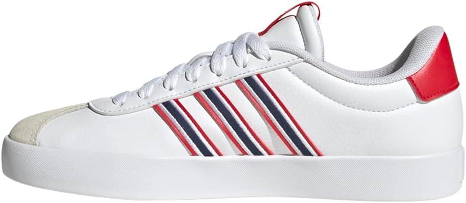 image:imageadidas Womens VL Court 30 SneakerWhiteTeam Navy BlueBetter Scarlet