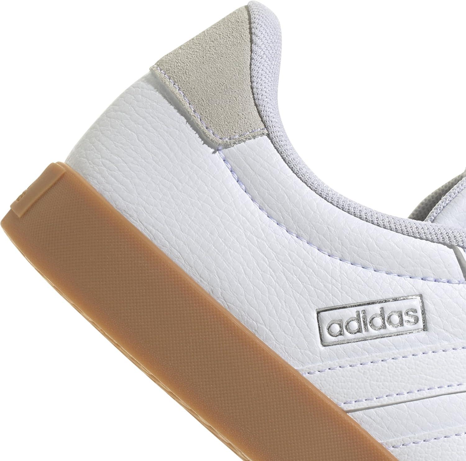 image:imageadidas Womens VL Court 30 SneakerWhiteWhiteSilver Metallic