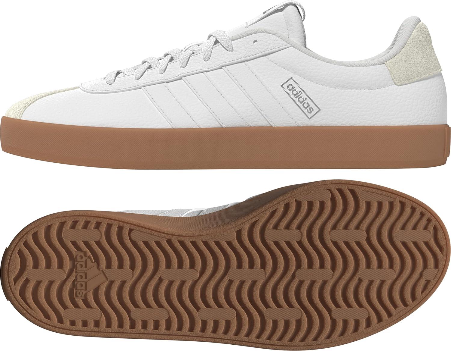 image:imageadidas Womens VL Court 30 SneakerWhiteWhiteSilver Metallic