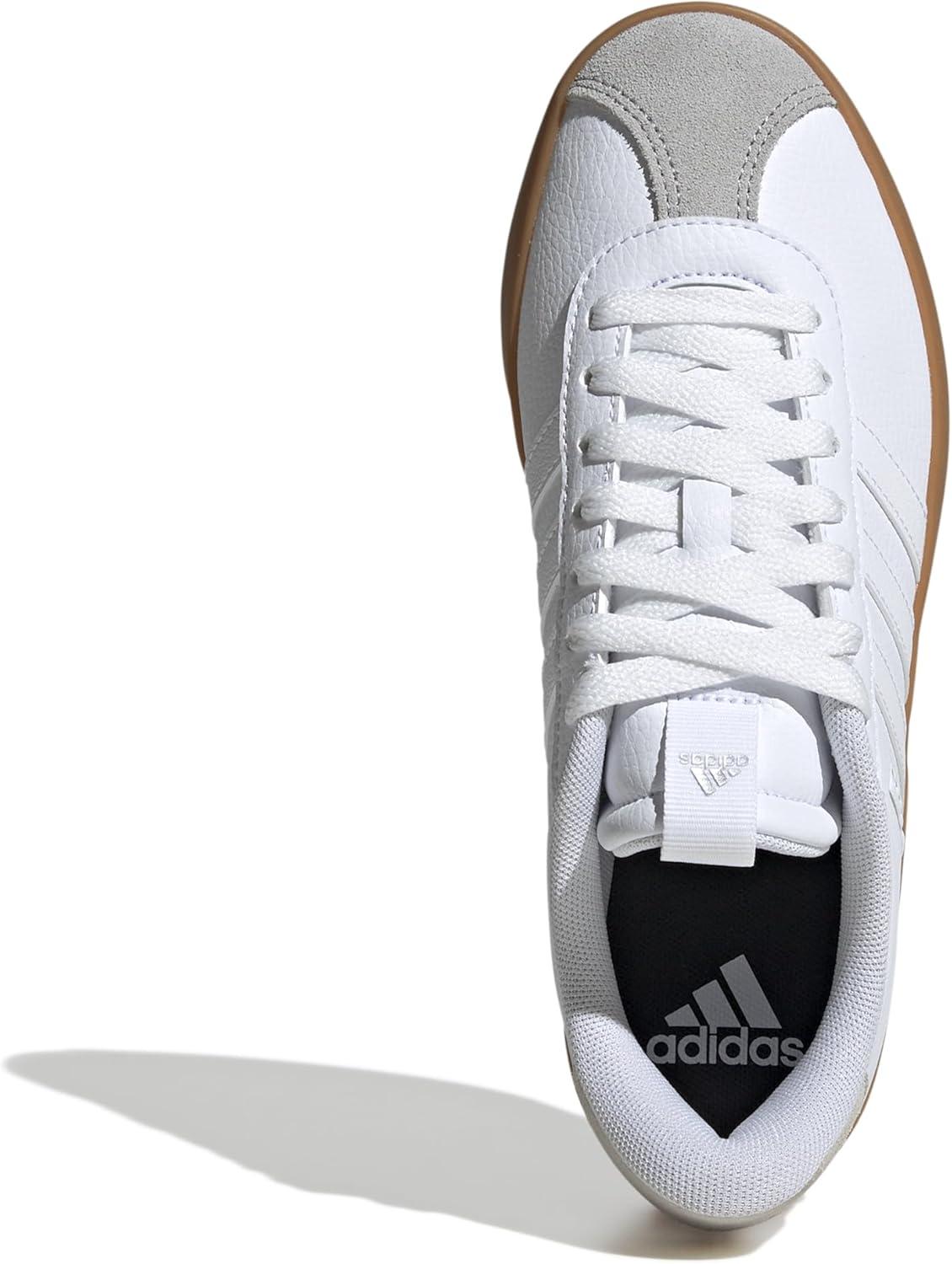 image:imageadidas Womens VL Court 30 SneakerWhiteWhiteSilver Metallic