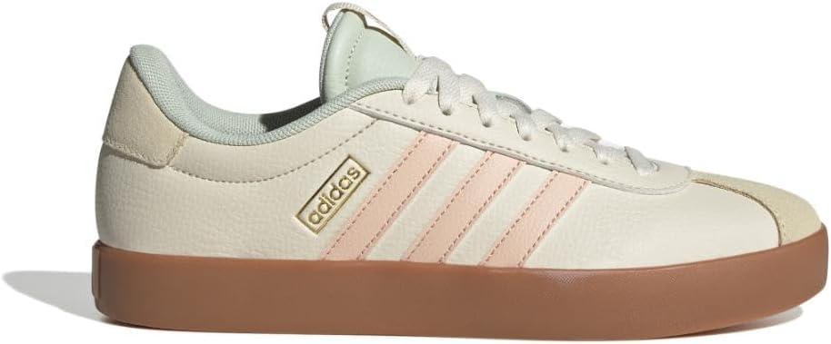 image:imageadidas Womens VL Court 30 SneakerWonder WhitePowder CoralLinen Green