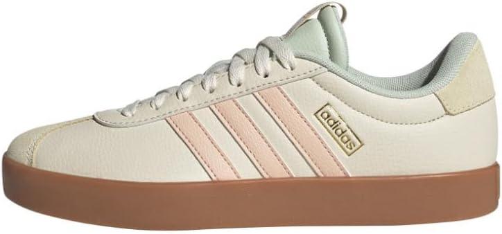image:imageadidas Womens VL Court 30 SneakerWonder WhitePowder CoralLinen Green