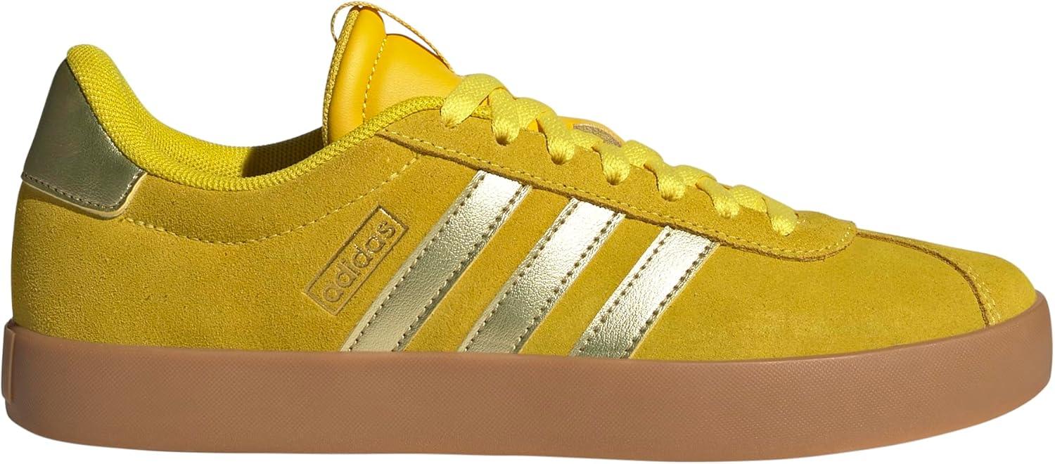 image:imageadidas Womens VL Court 30 SneakerYellowGold MetallicUtility Yellow