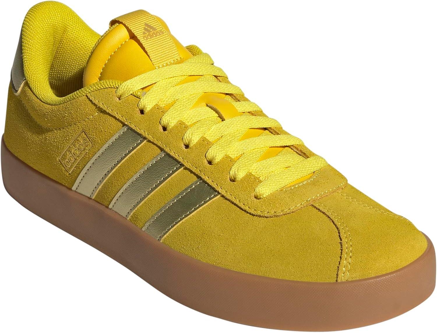 image:imageadidas Womens VL Court 30 SneakerYellowGold MetallicUtility Yellow