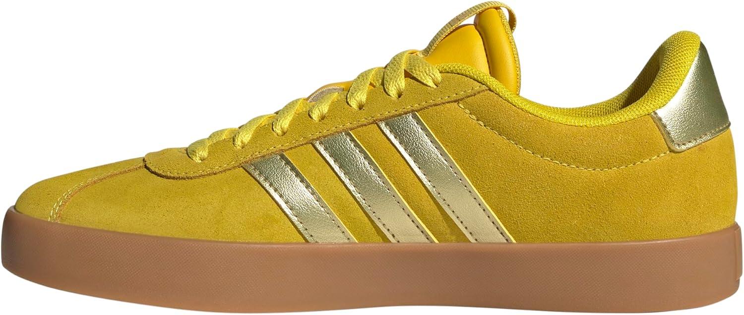 image:imageadidas Womens VL Court 30 SneakerYellowGold MetallicUtility Yellow