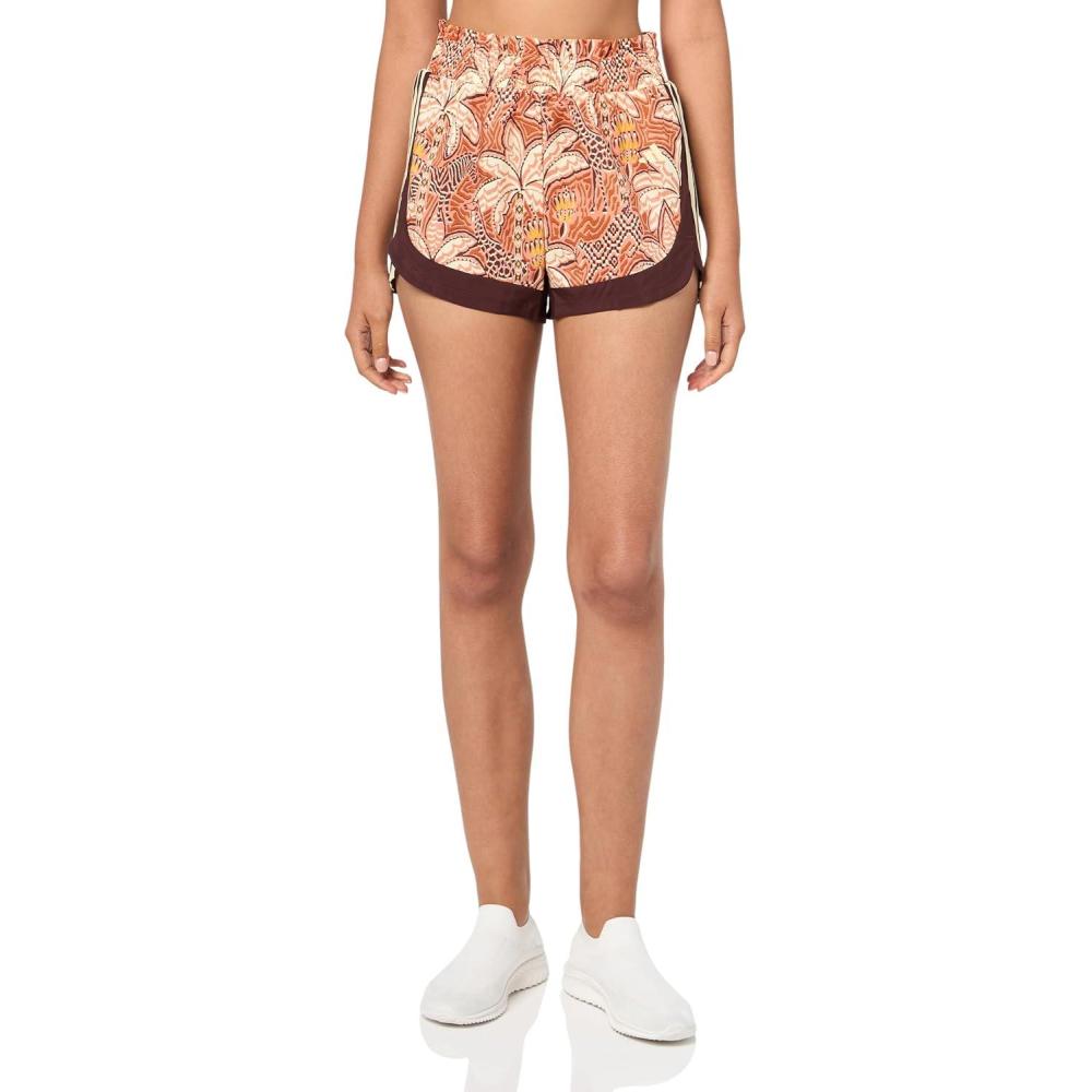image:imageAdidas Womens Farm Rio Training Pacer ShortsEasy YellowHazy CopperGold