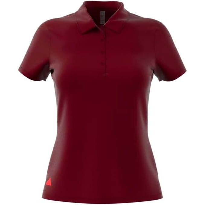 image:imageadidas Womens Ultimate365 Solid Polo ShirtAurora Ruby