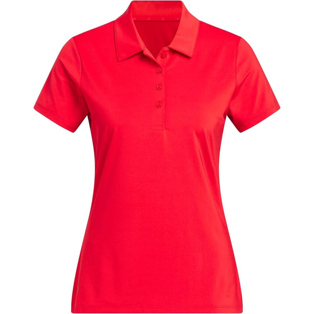 image:imageadidas Womens Ultimate365 Solid Polo ShirtPure Ruby