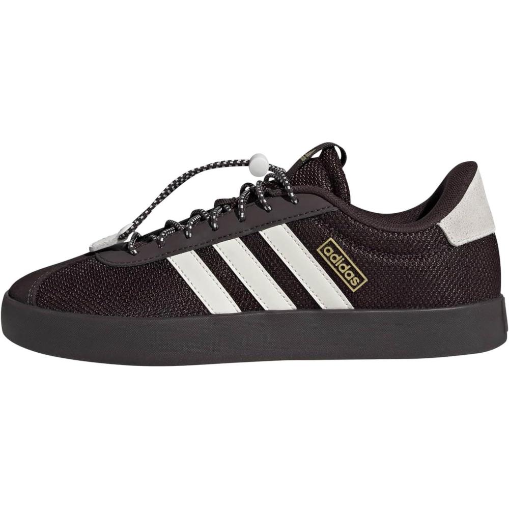 image:imageadidas Womens VL Court 30 SneakerAurora CoffeeOff WhiteGold Metallic