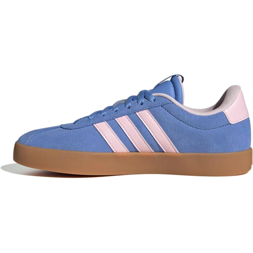 image:imageadidas Womens VL Court 30 SneakerBlue FusionClear PinkSilver Metallic
