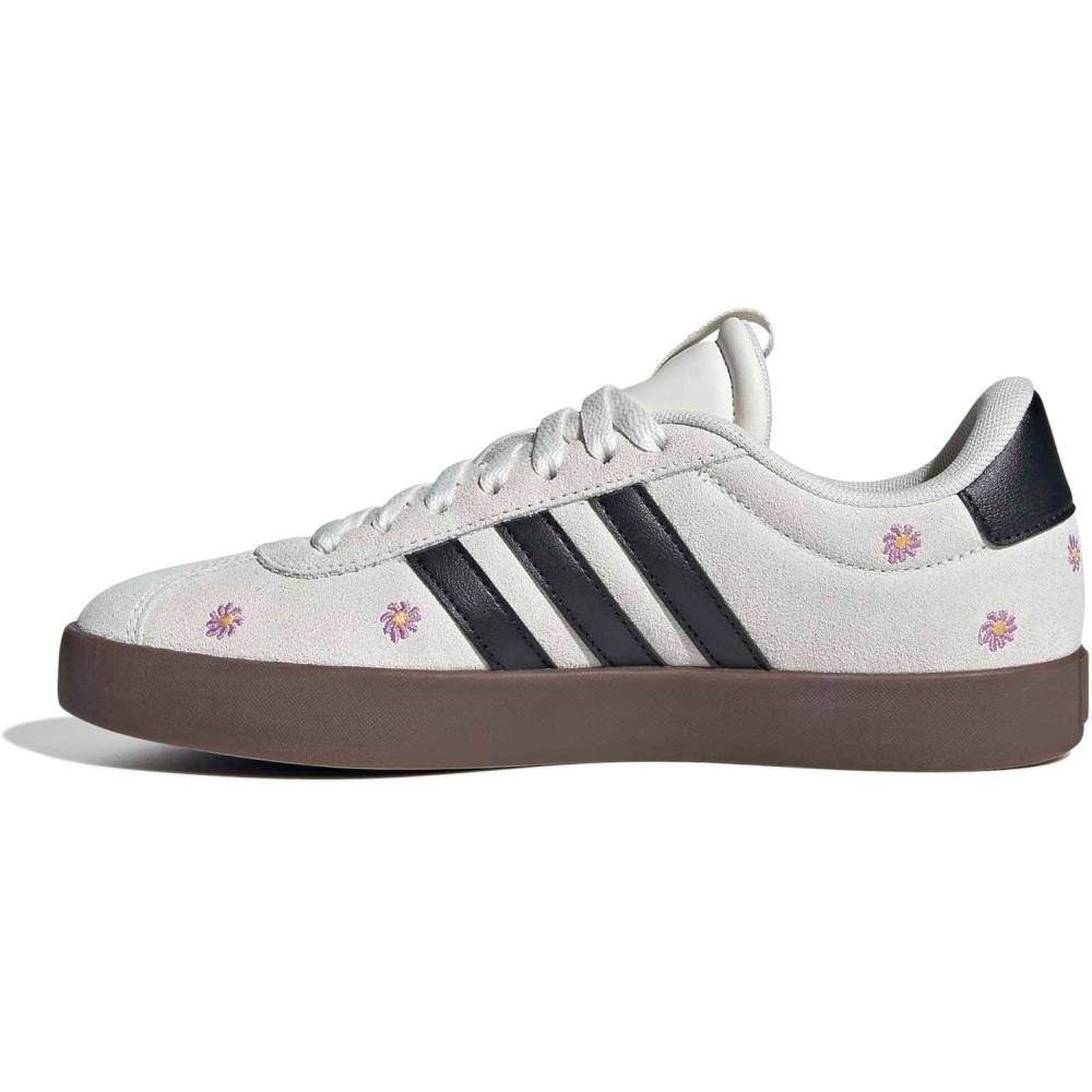 image:imageadidas Womens VL Court 30 SneakerCloud WhiteBlackCrystal WhiteFlower