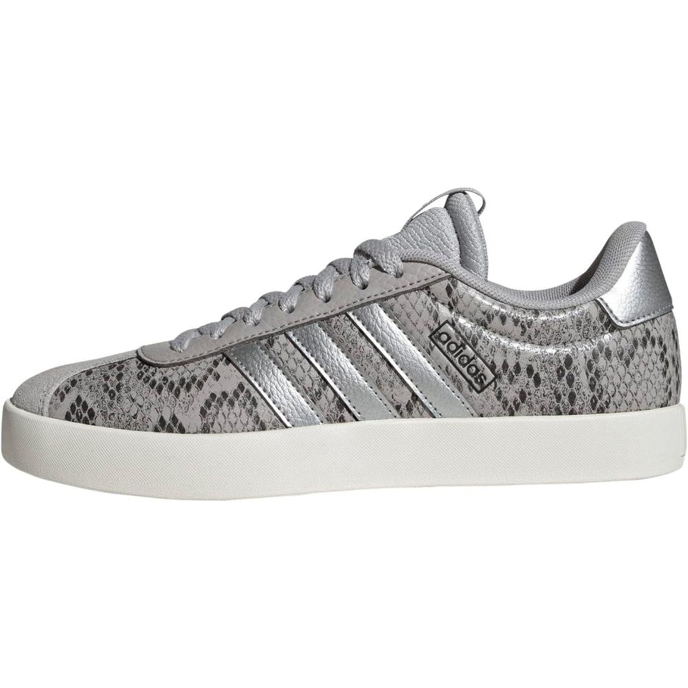 image:imageadidas Womens VL Court 30 SneakerGreySilver MetallicOff White