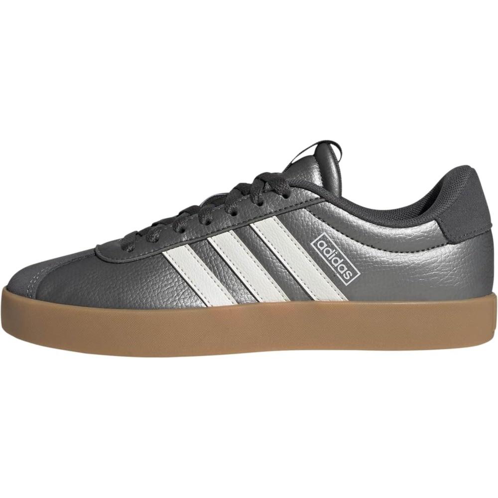 image:imageadidas Womens VL Court 30 SneakerIron MetallicWhiteGrey