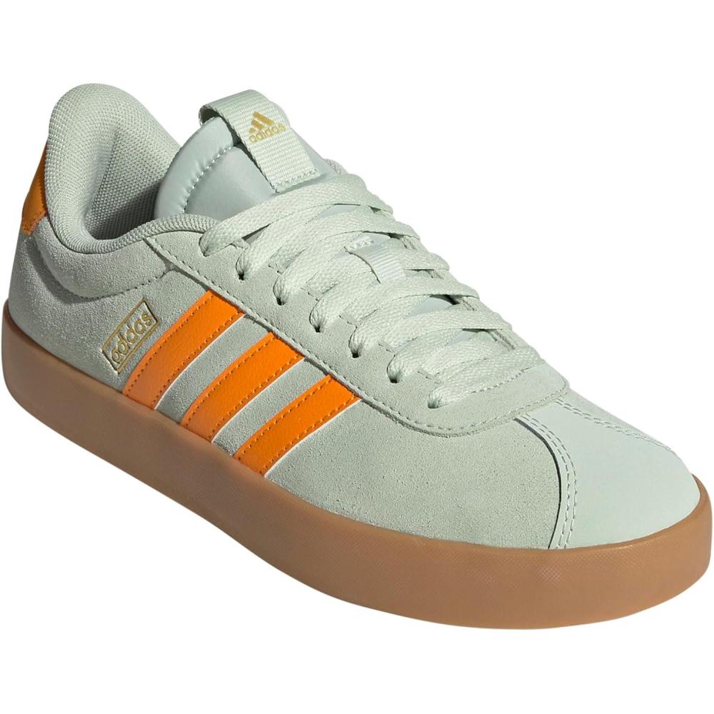 image:imageadidas Womens VL Court 30 SneakerLinen GreenCrew OrangeGold Metallic