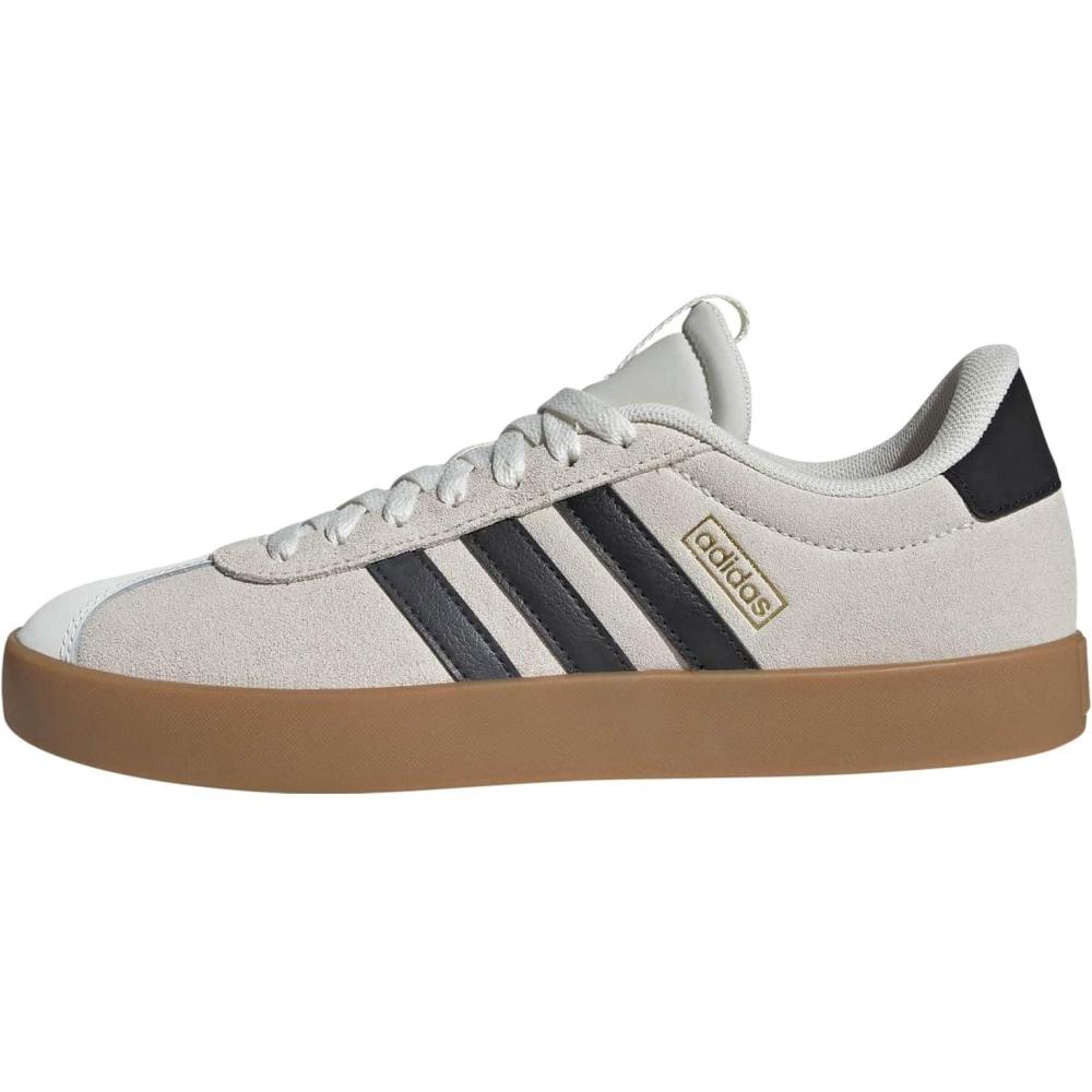 image:imageadidas Womens VL Court 30 SneakerOff White Grey Six Gold Metallic