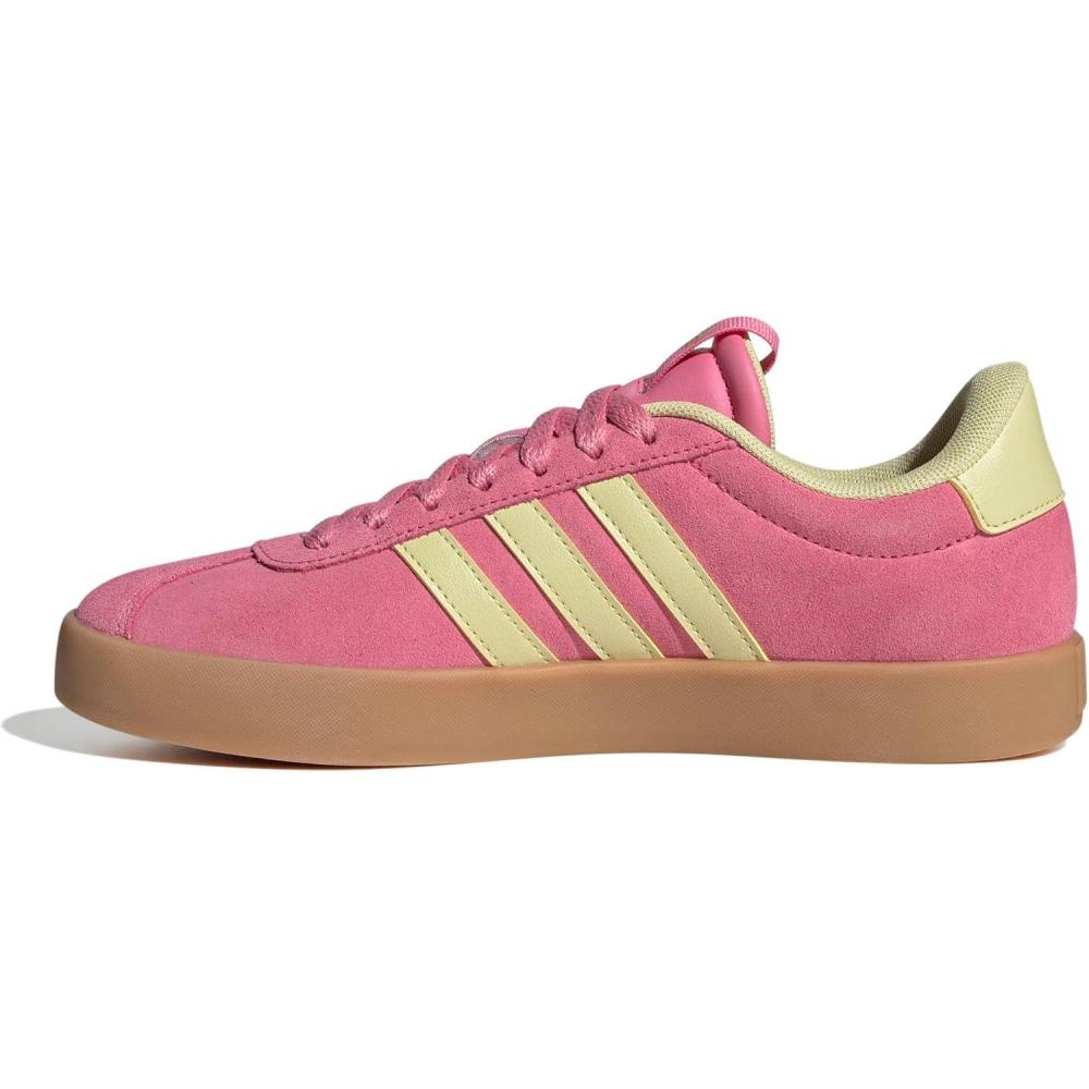 image:imageadidas Womens VL Court 30 SneakerPink FusionPowder YellowGold Metallic