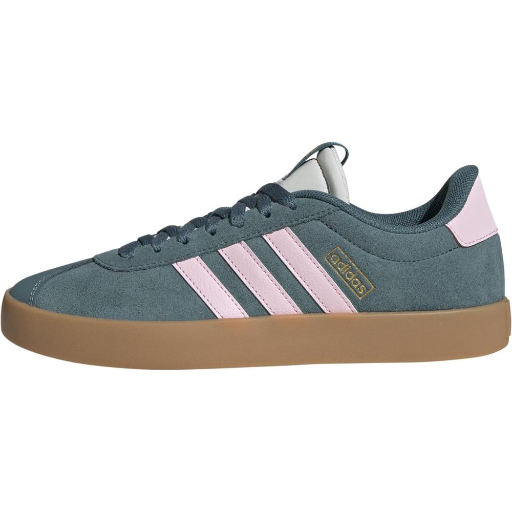 image:imageadidas Womens VL Court 30 SneakerPreloved TealClear PinkGold Metallic