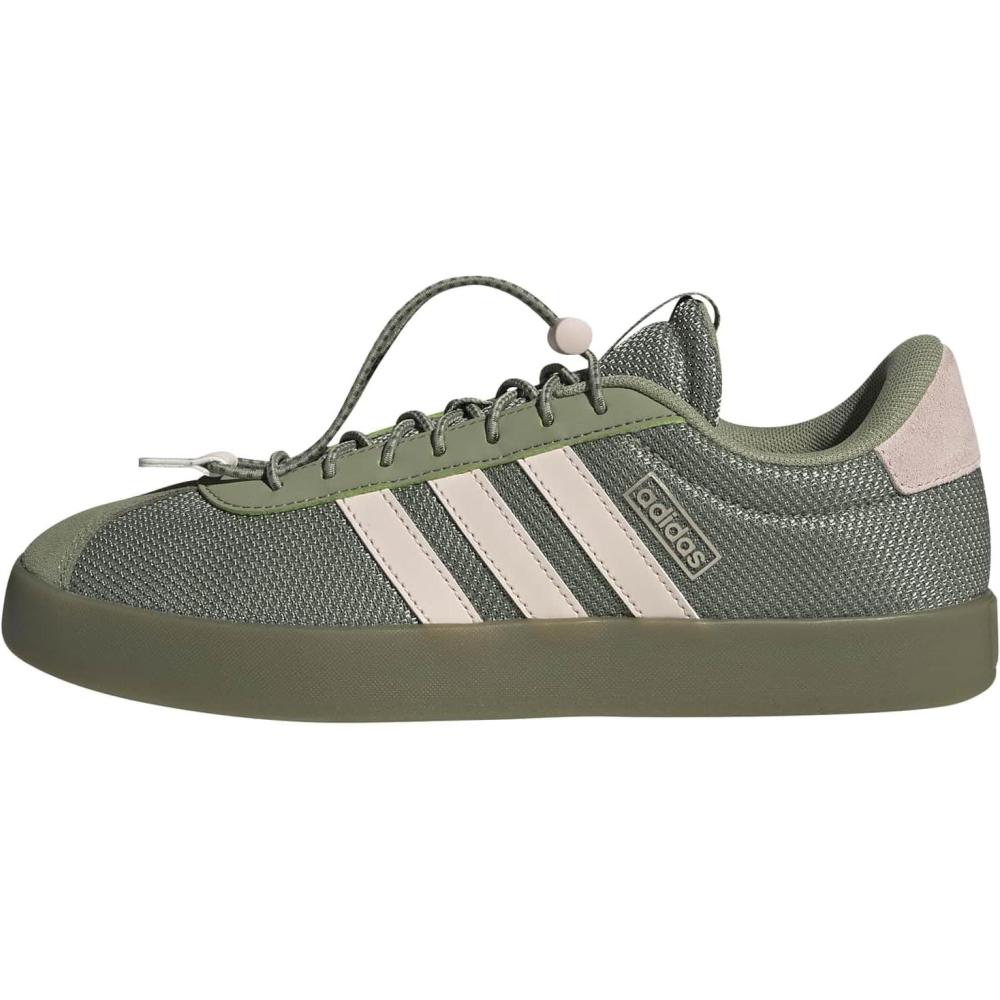 image:imageadidas Womens VL Court 30 SneakerTent GreenWonder QuartzCyber Metallic