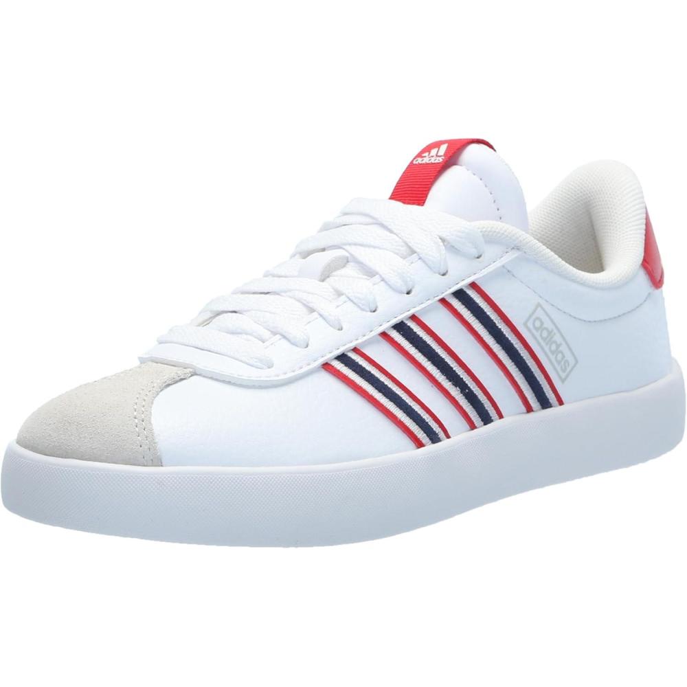 image:imageadidas Womens VL Court 30 SneakerWhiteTeam Navy BlueBetter Scarlet