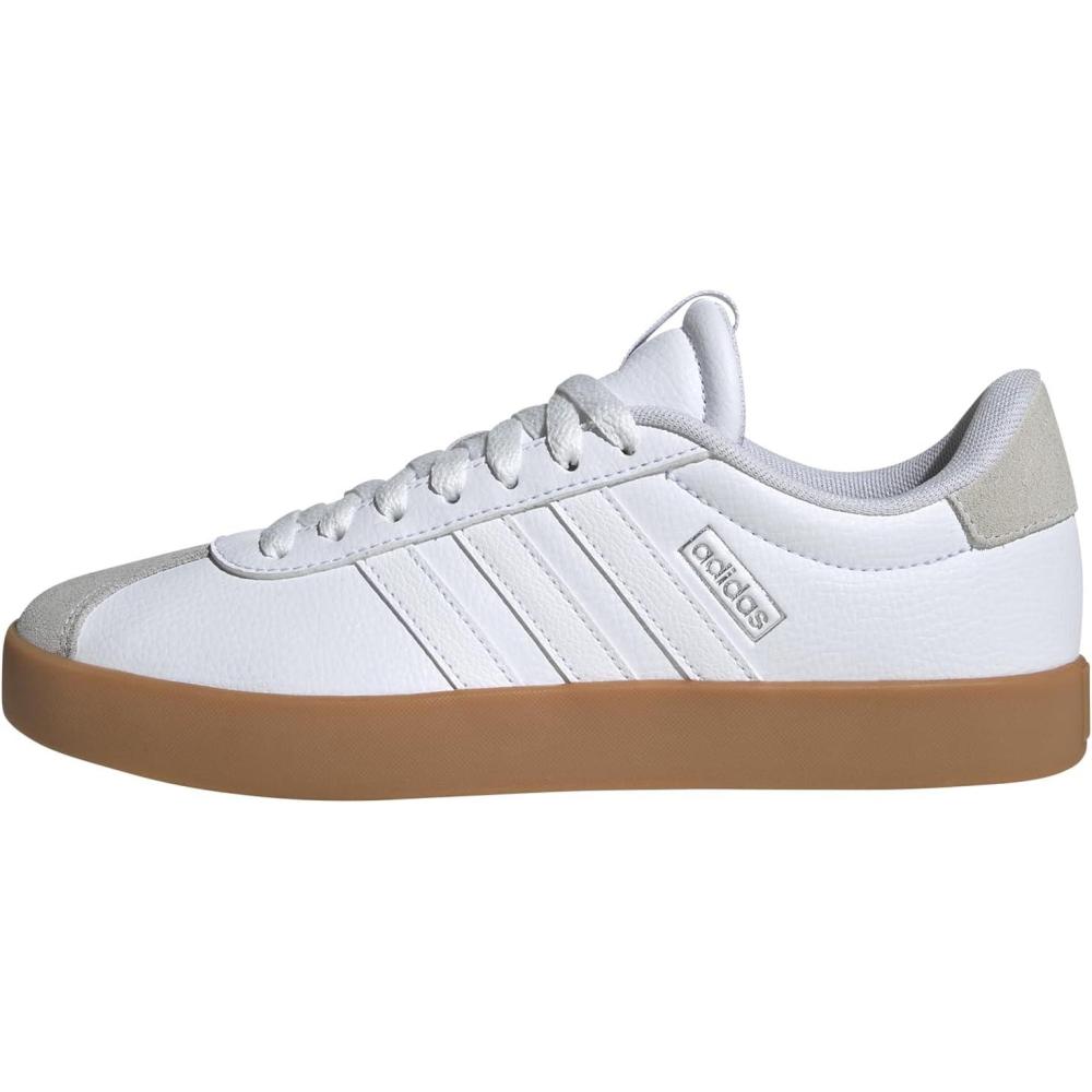 image:imageadidas Womens VL Court 30 SneakerWhiteWhiteSilver Metallic