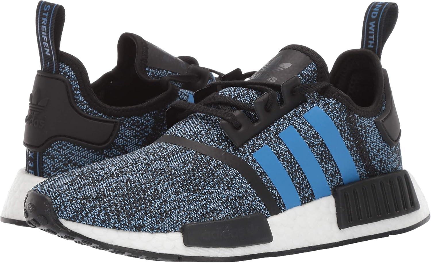 image:imageadidas Originals NMDR1s Running Shoe BlackTrue BlueUtility Black 6 US Unisex Big Kid