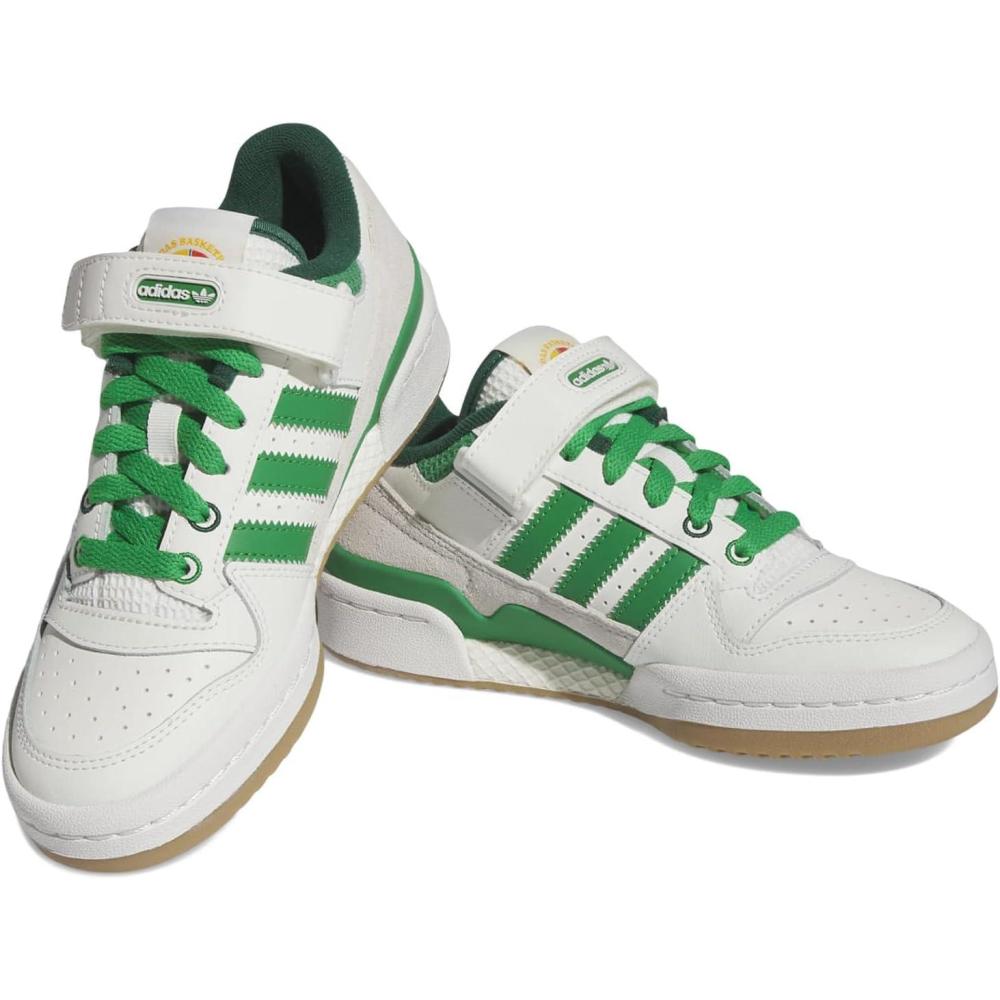 image:imageAdidas Originals Kids Forum Low SneakersCloud WhiteGreenGum