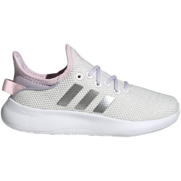 image:imageAdidas UnisexChild Cloudfoam PureSneakerWhiteSilver MetallicSilver Dawn