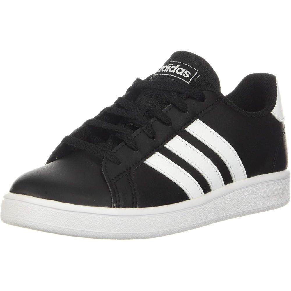image:imageadidas Kids Grand Court SneakerBlackWhiteWhite Wide