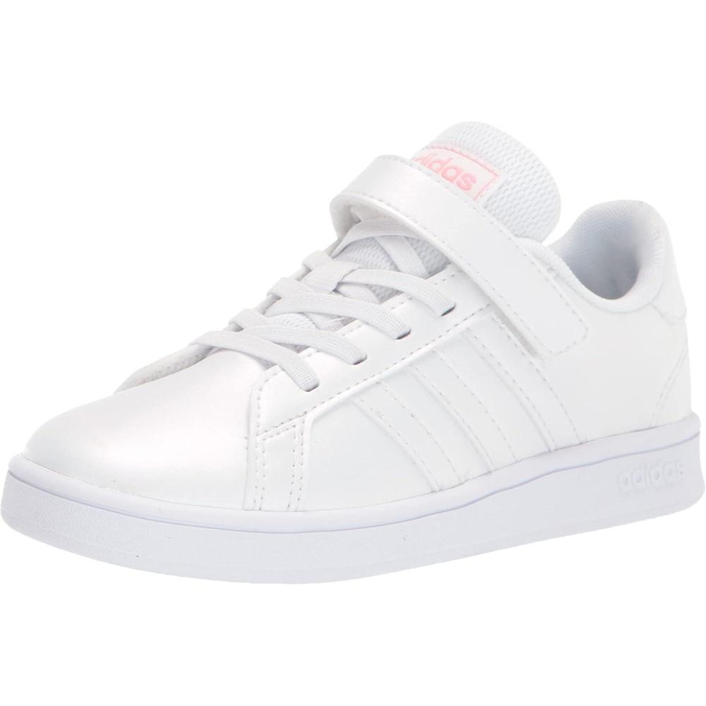 image:imageadidas Kids Grand Court SneakerWhiteWhiteSuper Pop