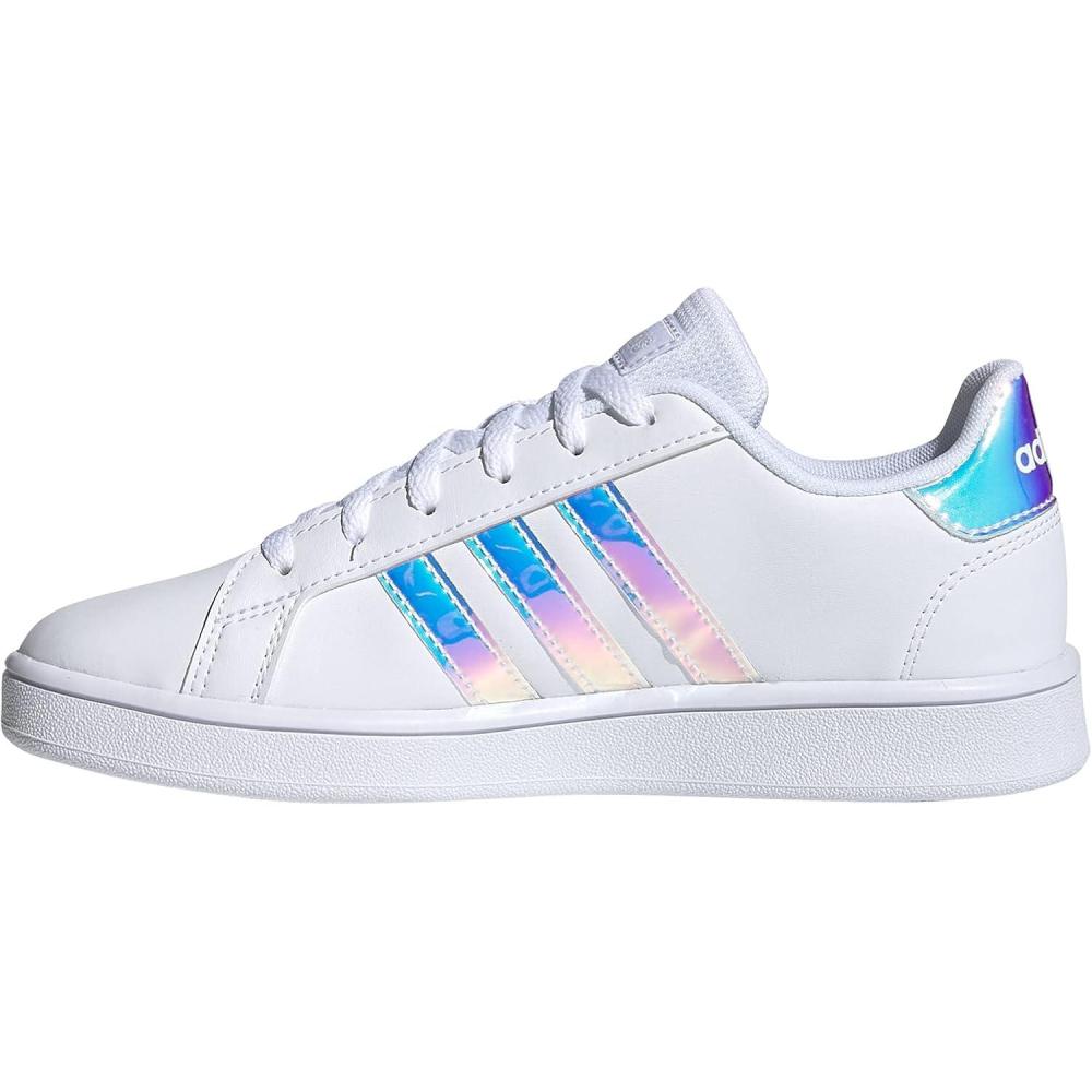 image:imageadidas Kids Grand Court SneakerWhiteWhiteWhiteDash Grey