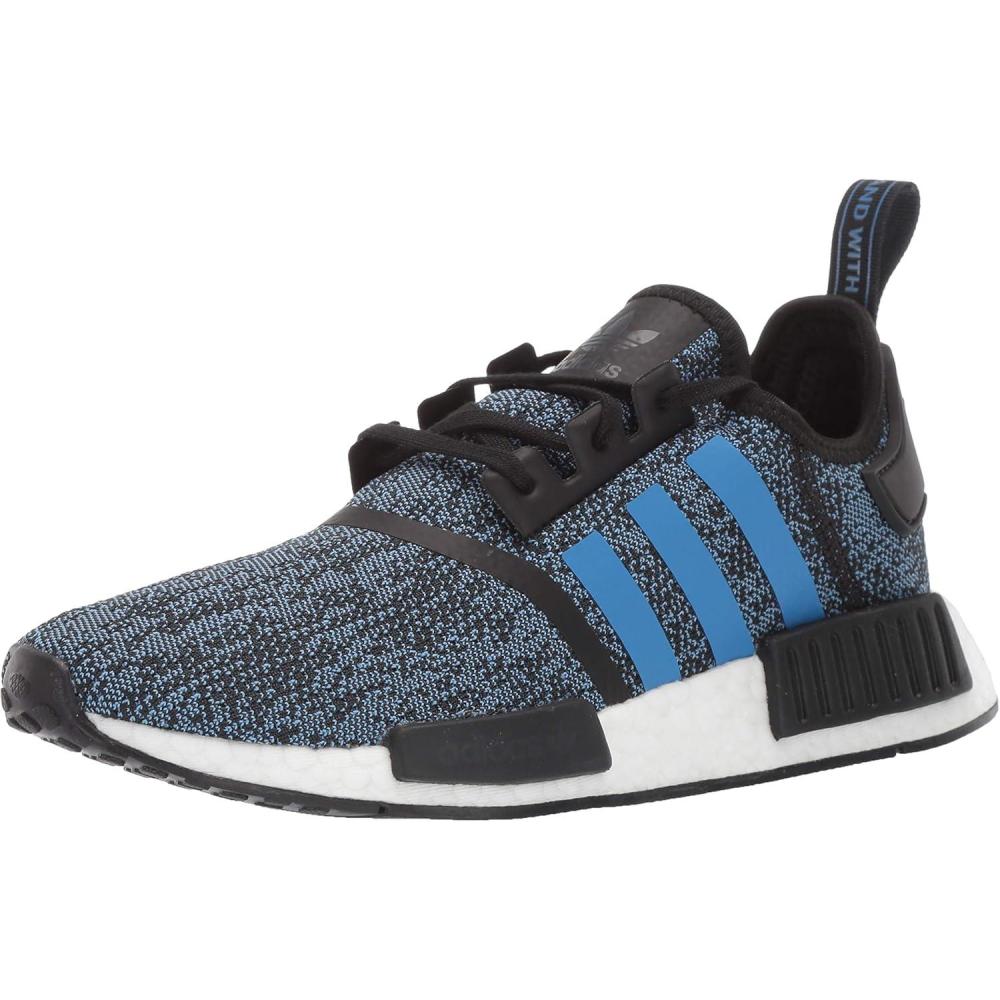 image:imageadidas Originals NMDR1s Running Shoe BlackTrue BlueUtility Black 6 US Unisex Big Kid