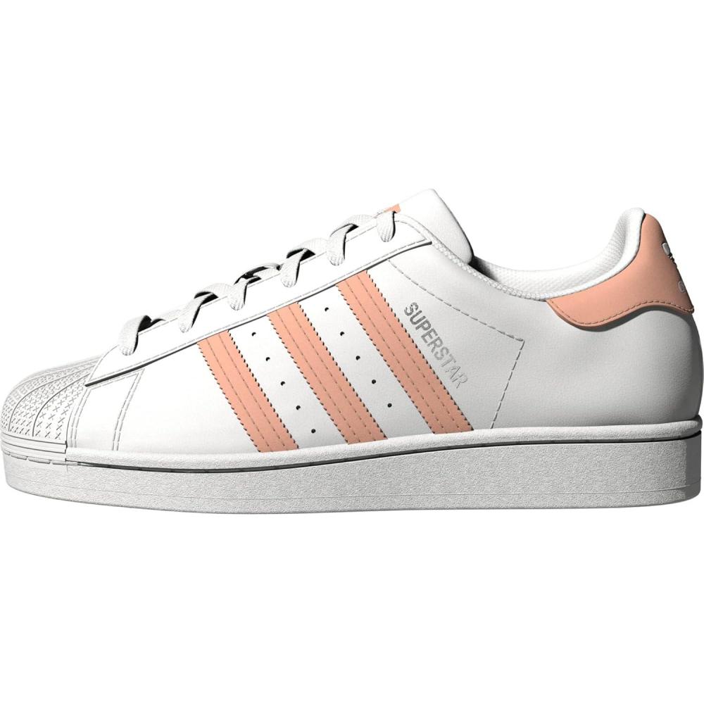 image:imageadidas UnisexChild Superstar Legacy SneakersWhiteHaze CoralWhite