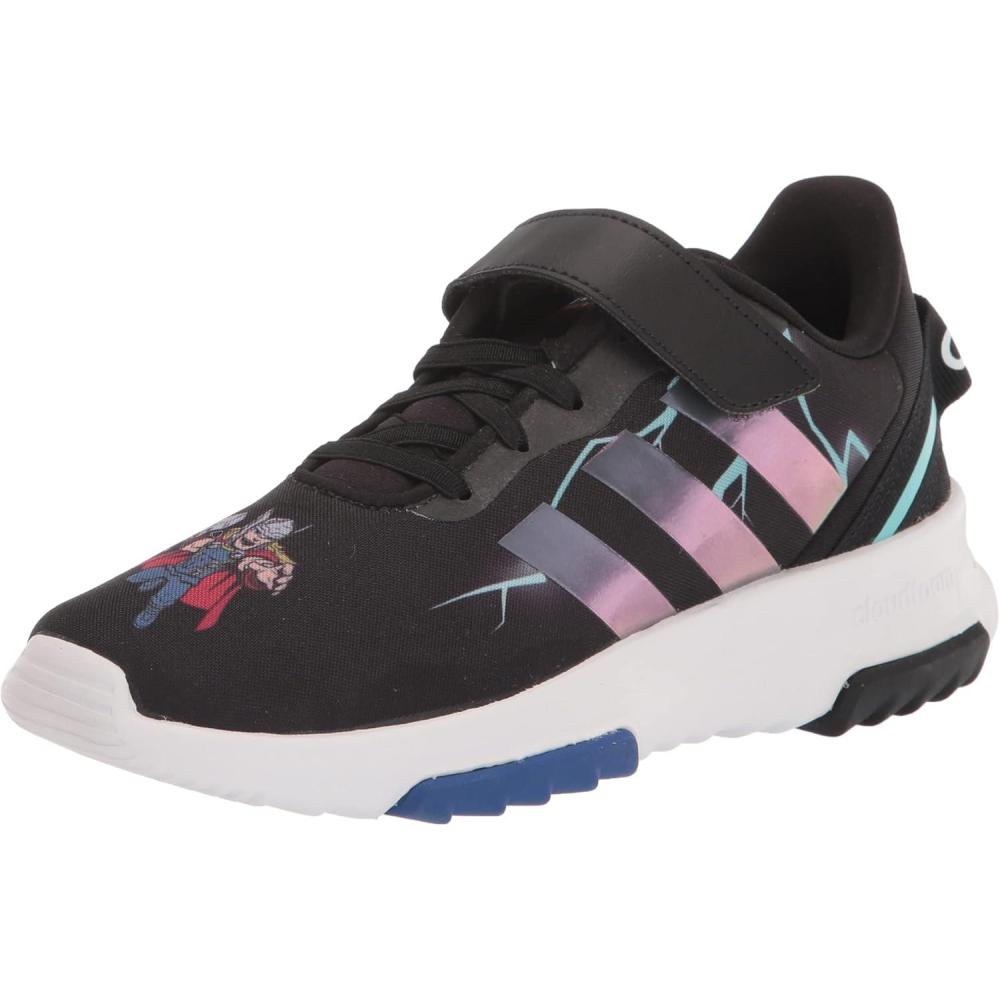 image:imageAdidas UnisexChild Tensaur RunRunning ShoeBlackGreyTeam Royal Blue
