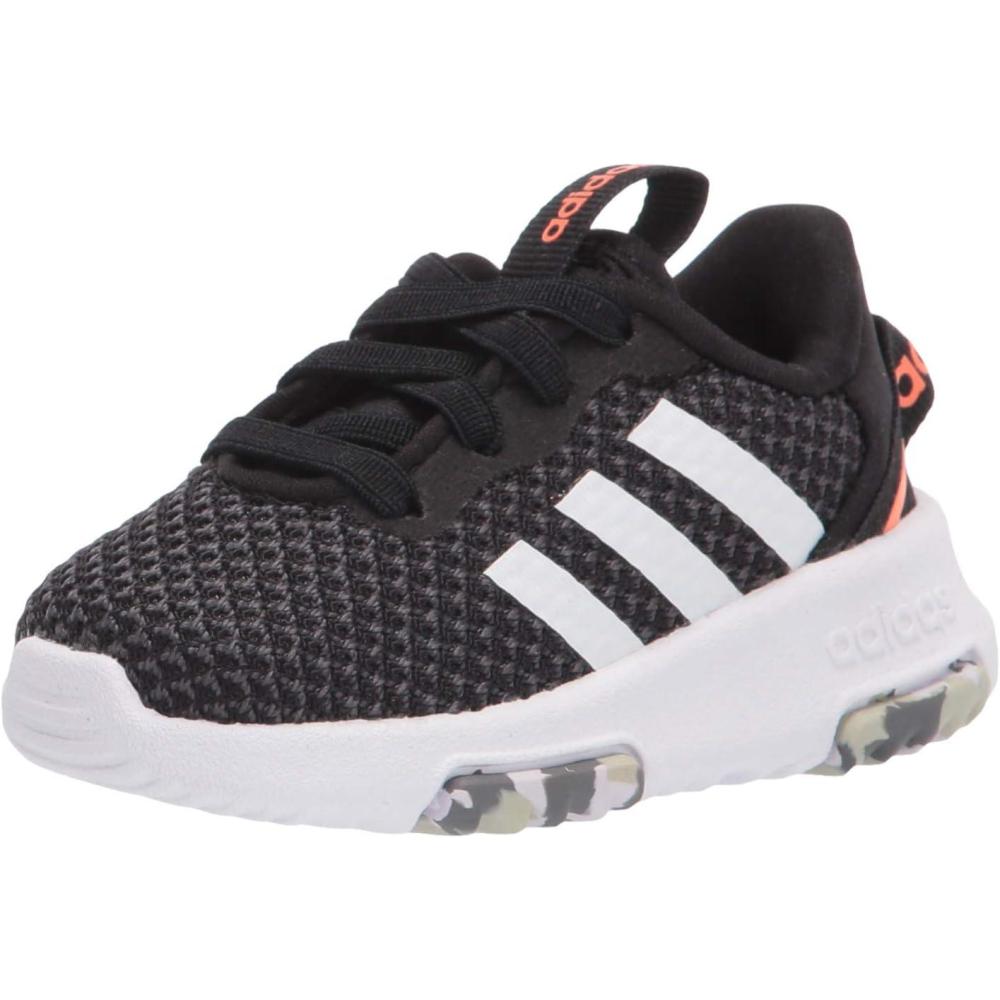 image:imageAdidas UnisexChild Tensaur RunRunning ShoeBlackWhiteGrey