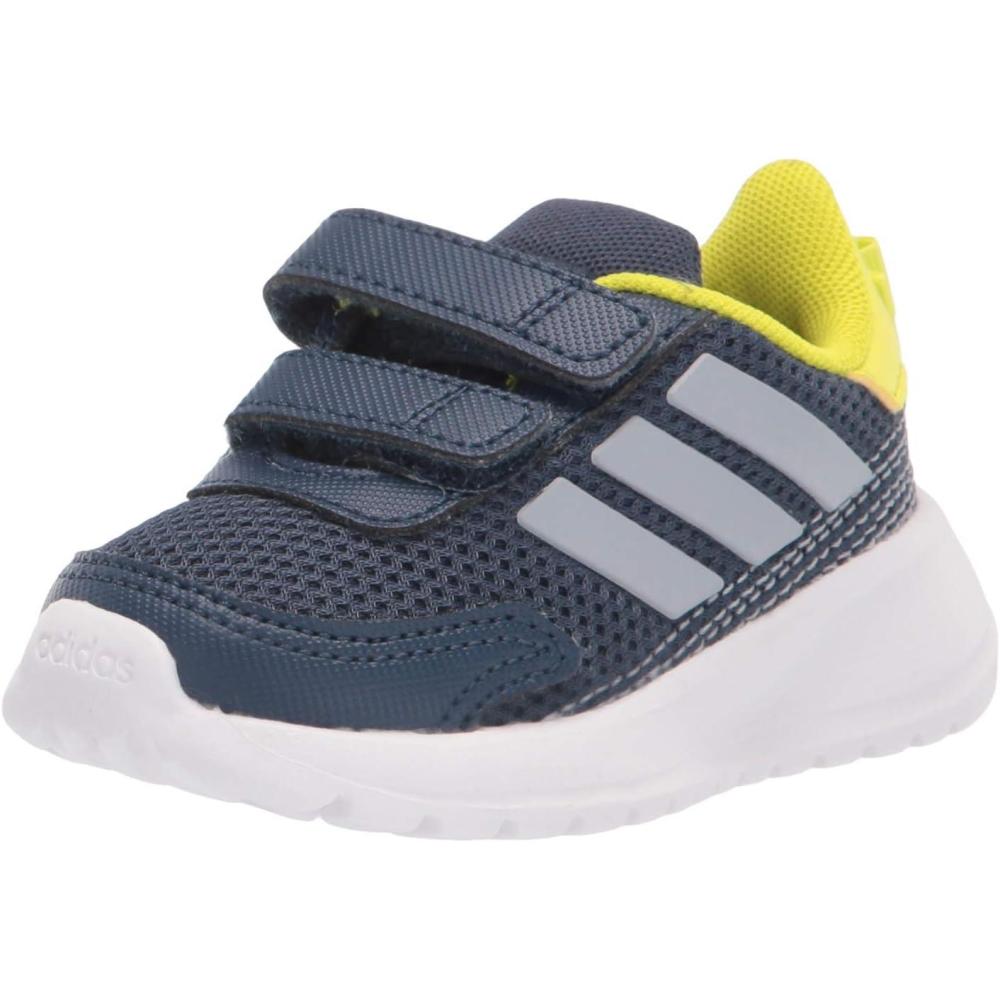 image:imageAdidas UnisexChild Tensaur RunRunning ShoeCrew NavyHalo SilverAcid Yellow