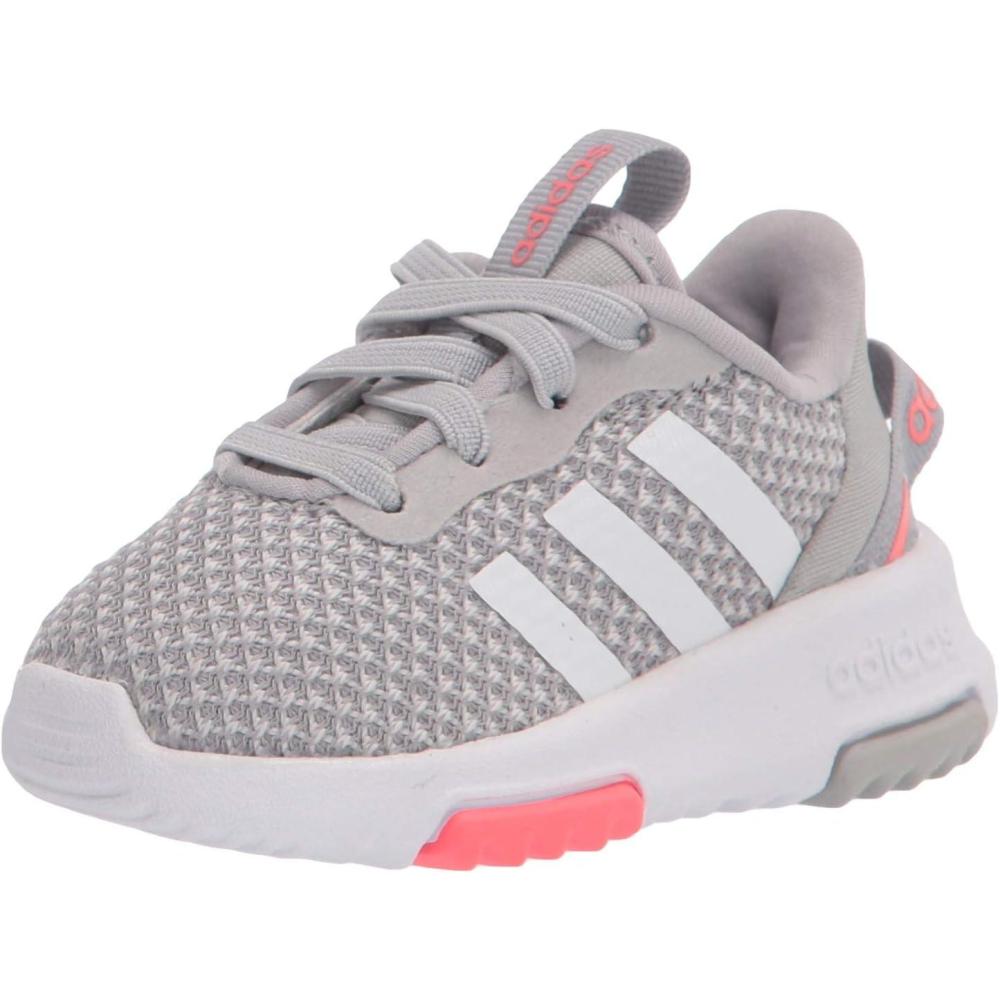 image:imageAdidas UnisexChild Tensaur RunRunning ShoeGreyWhiteSignal Pink