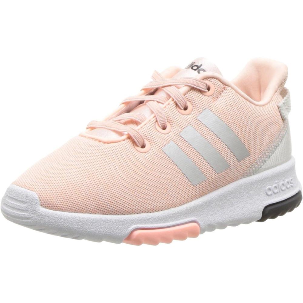 image:imageAdidas UnisexChild Tensaur RunRunning ShoeHaze CoralMetallic SilverWhite