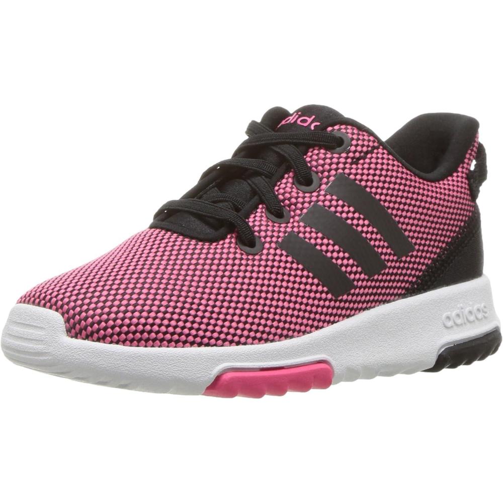 image:imageAdidas UnisexChild Tensaur RunRunning ShoeSuper PinkBlackWhite