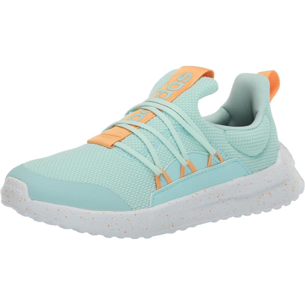 image:imageadidas Boys Lite Racer Adapt 50 Slip On SneakersSemi Flash AquaHazy OrangeSemi Green Spark