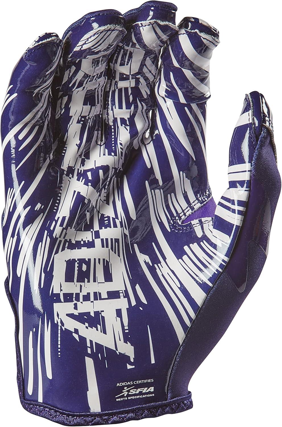 image:imageAdidas Adizero 13 Football Receiver GlovesPurpleWhite
