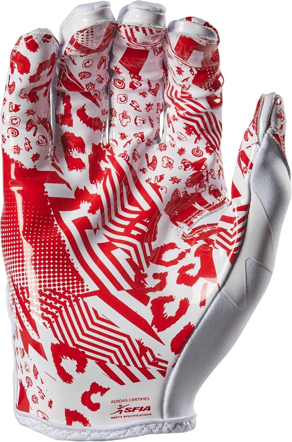 image:imageAdidas Adizero 13 Football Receiver GlovesWhiteRed