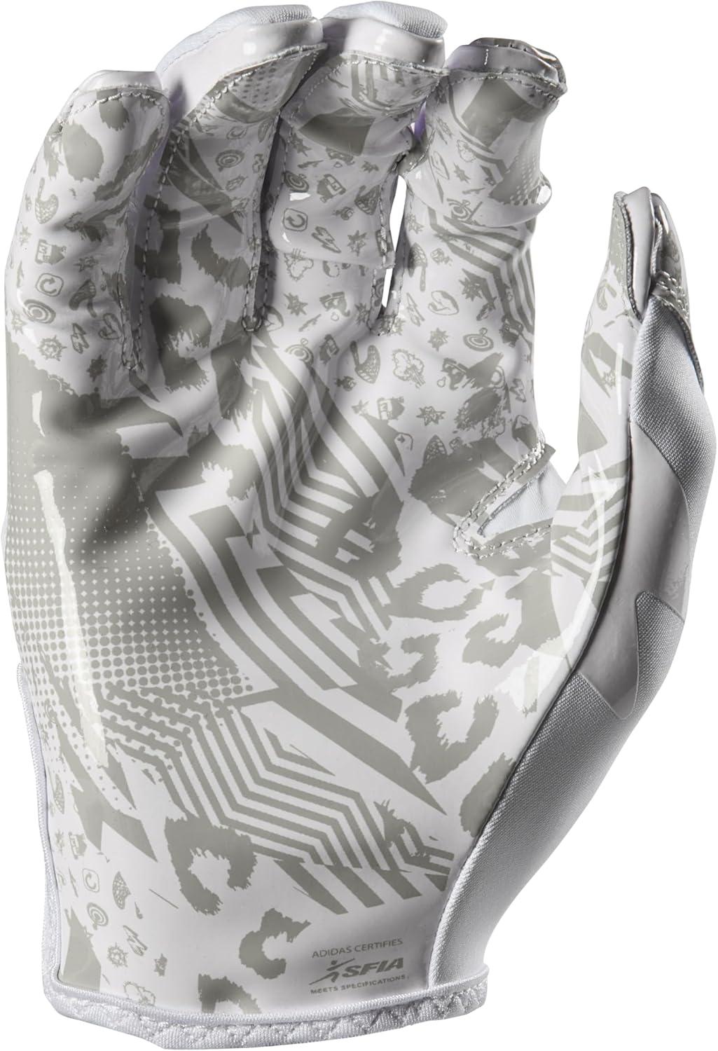 image:imageAdidas Adizero 13 Football Receiver GlovesWhiteSilver