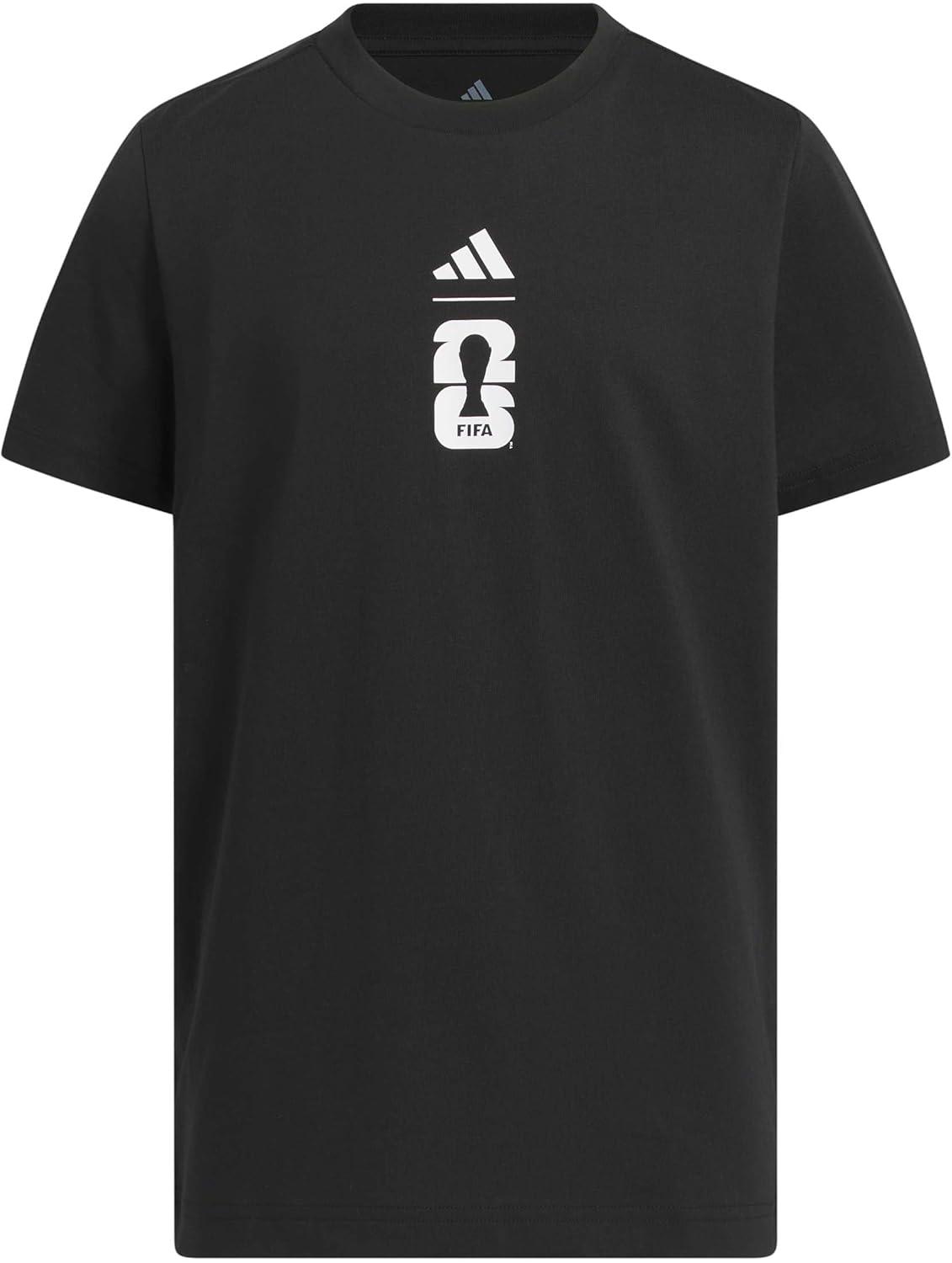 image:imageAdidas Boys FIFA World Cup 26 Match Ball Graphic TShirtBlack