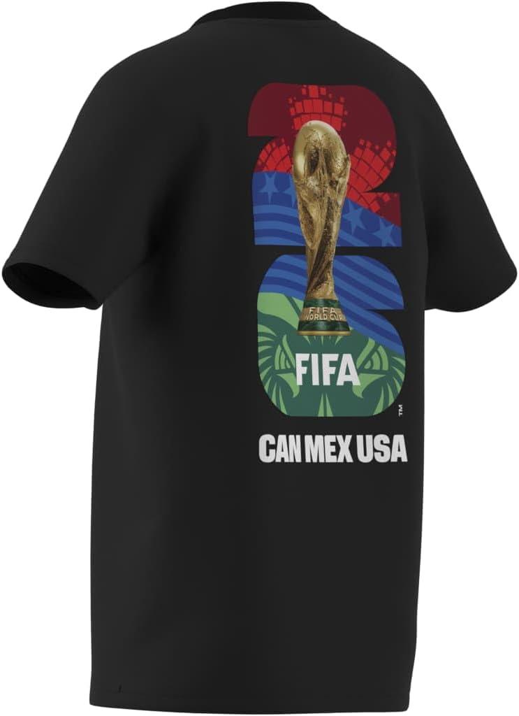 image:imageAdidas Boys FIFA World Cup 26 Match Ball Graphic TShirtBlack