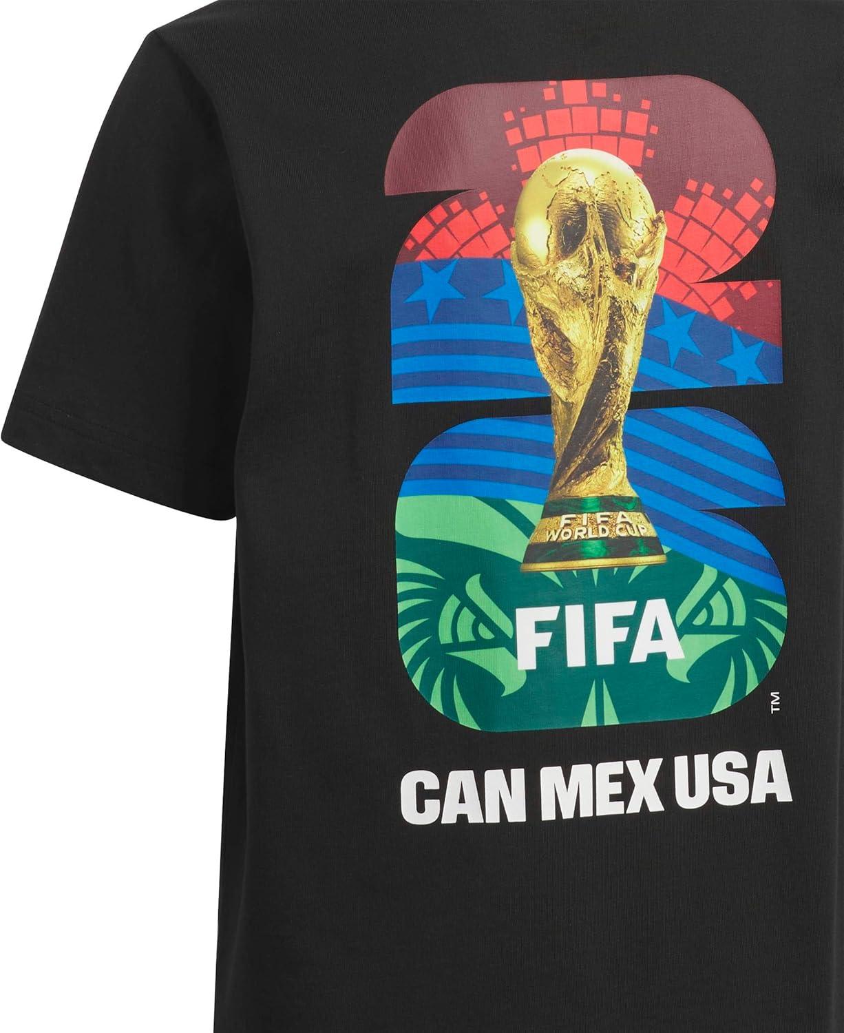 image:imageAdidas Boys FIFA World Cup 26 Match Ball Graphic TShirtBlack