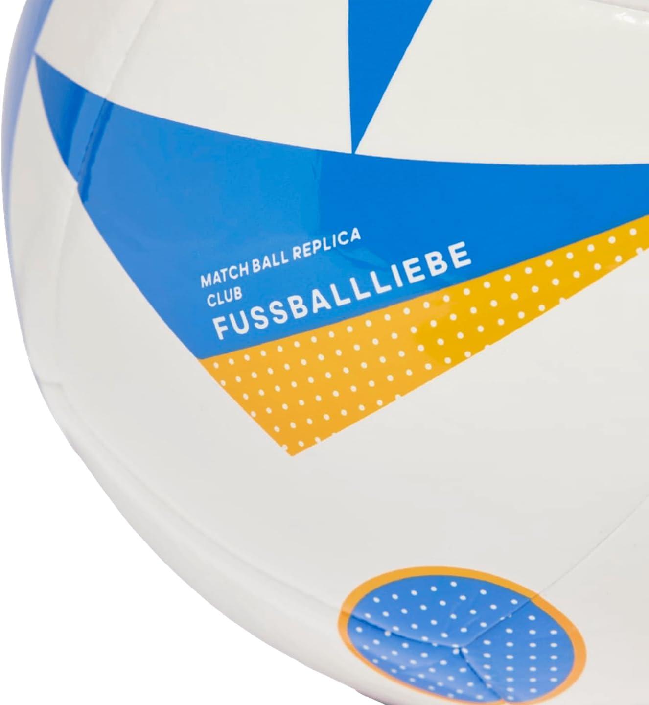 image:imageAdidas EURO24 Club Soccer BallWhiteGlory BlueLucky Orange