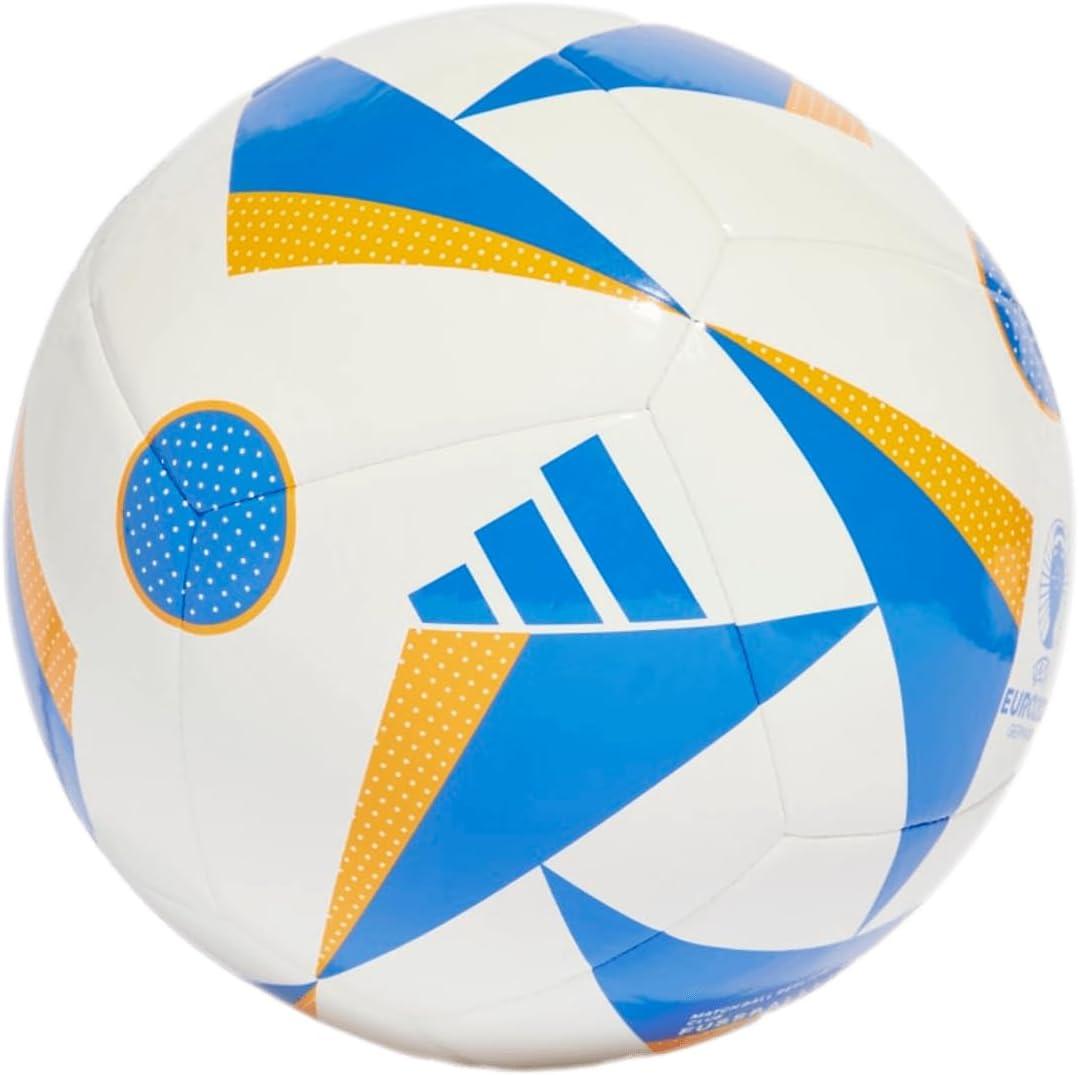 image:imageAdidas EURO24 Club Soccer BallWhiteGlory BlueLucky Orange