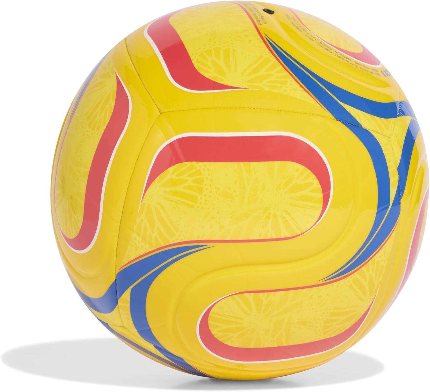 image:imageAdidas FIFA World Cup 26 Trionda Soccer BallEqt YellowSemi Lucid RedGlory BlueColombia