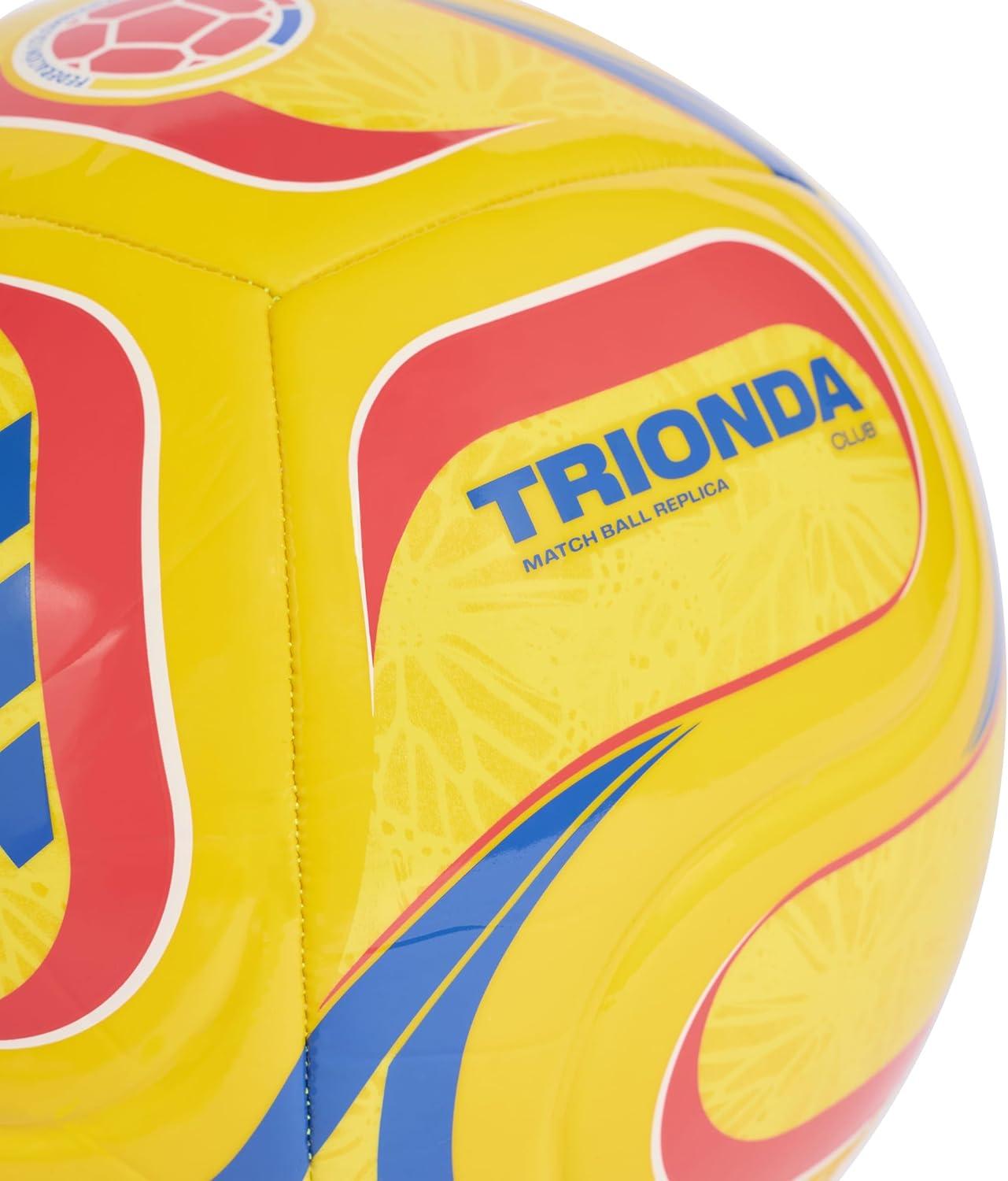 image:imageAdidas FIFA World Cup 26 Trionda Soccer BallEqt YellowSemi Lucid RedGlory BlueColombia
